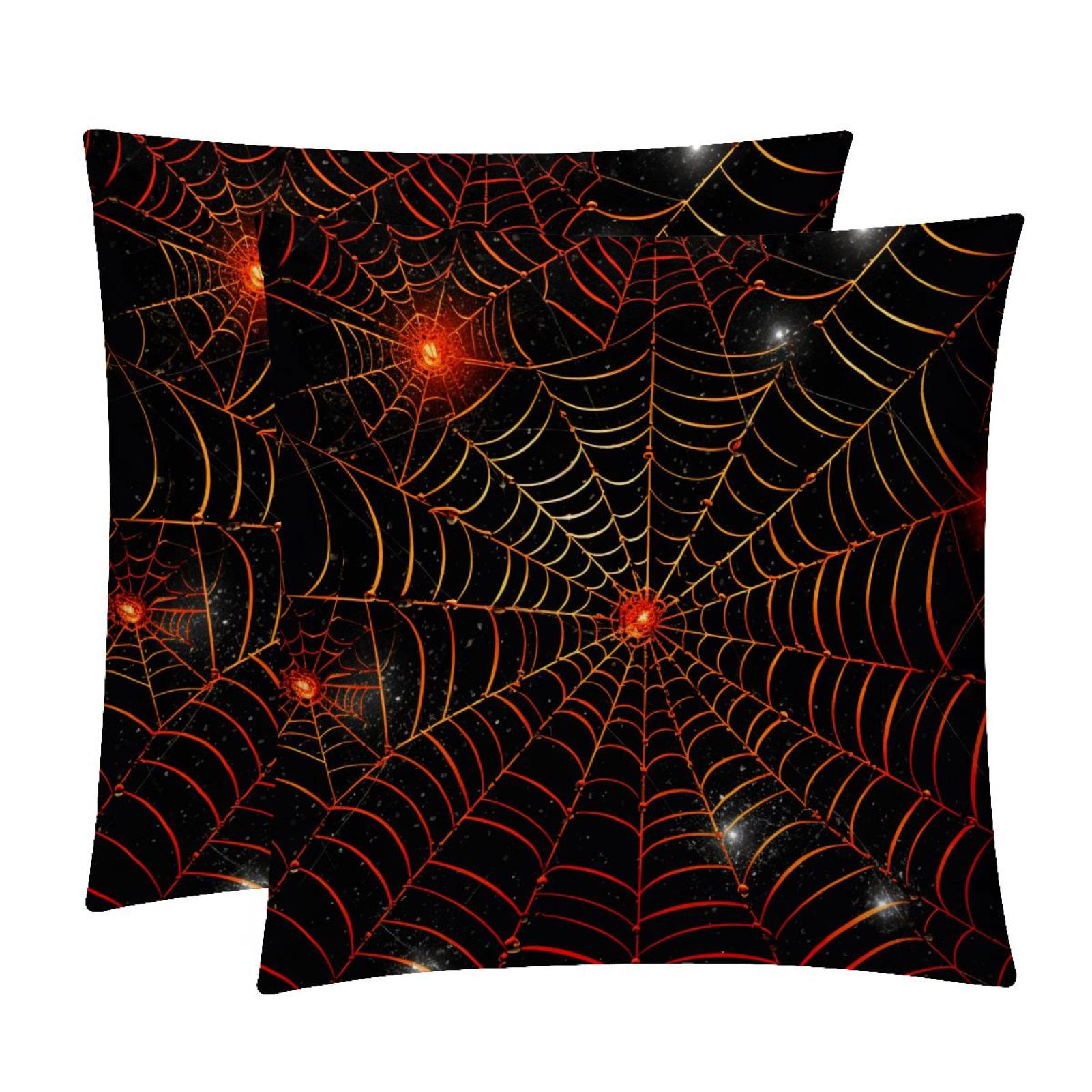 2Pack Velvet Throw Pillow Covers with Unique Patterns 16x16, 18x18