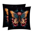 2Pack Velvet Throw Pillow Covers with Unique Patterns 16x16, 18x18