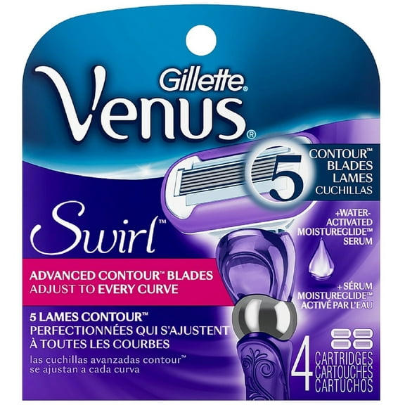 2 Pack - Venus Swirl Women's Razor Refills 4 ea