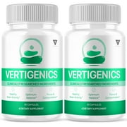 2 Pack Vertigenics Brain and Nootropic Supplement Vertigenix 120 Capsules