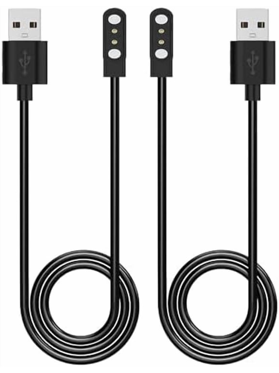 2-Pack VeryFit Smartwatch Charger, Magnetic Charging Cable for IDW26 25 23 21 19 17 16 15 13, SKG V7 Pro R8, Umidigi Uwatch 3S 3 2S 2 / Urun Smartwatch