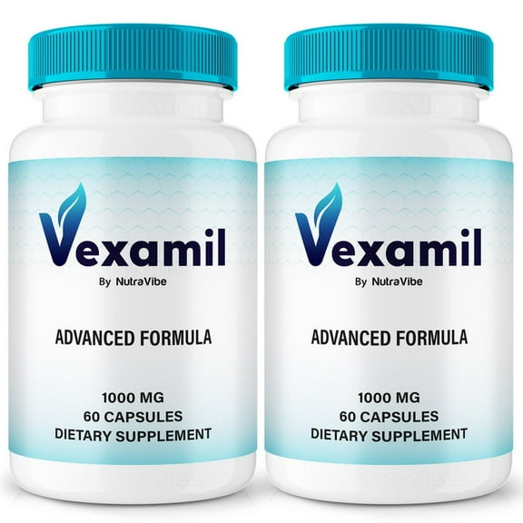 (2 Pack) Vexamil  Daily Formula with a Natural Blend to Help Maintain Focus, Memory & Concentration | Clean, Gentle, Easy-to-Swallow Capsules for Everyday Sharpness (120 Capsules)
