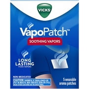 2 Pack - Vicks Vapopatch Adult Wearable Aroma Patch, 5 Count