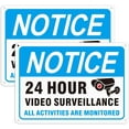 thumbnail image 1 of 2 Pack Video Surveillance Sign, All Activities Are Monitored, Security Camera Warning Sign For Outdoor Property Home, 10 x 7 Inches Rust Free .040 Aluminum, Reflective, Weatherproof and Fade Resistant, 1 of 5