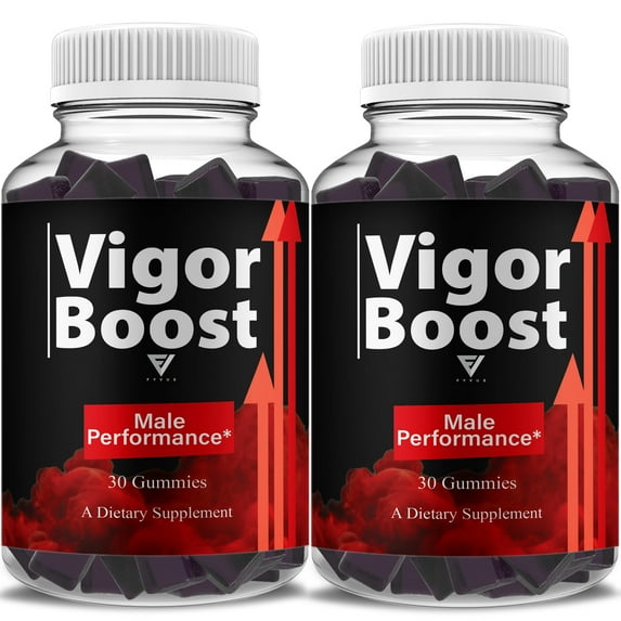 (2 Pack) Vigor Boost Performance Gummies, VigorBoost Premium Gummy (60 Gummies)