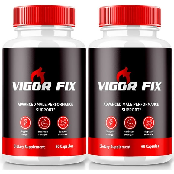 (2 Pack) Vigor Fix Pills, Vigor Fixed Herbal Support, Daily Nutrition for Maximum Performance, Extra Strength Capsules for Vitality and Overall Health, Multivitamin , VigorFix Reviews (120 Capsules)