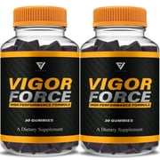 2 Pack Vigor Force Gummies, VigorForce Maximum Performance 2 Month Supply