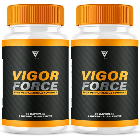 (2 Pack) Vigor Force Supplement for Men VigorForce Max Strength (120 Capsules)