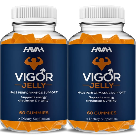 (2 Pack) Vigor Jelly Male Gummies, VigorJelly Supplement (60 Gummies)