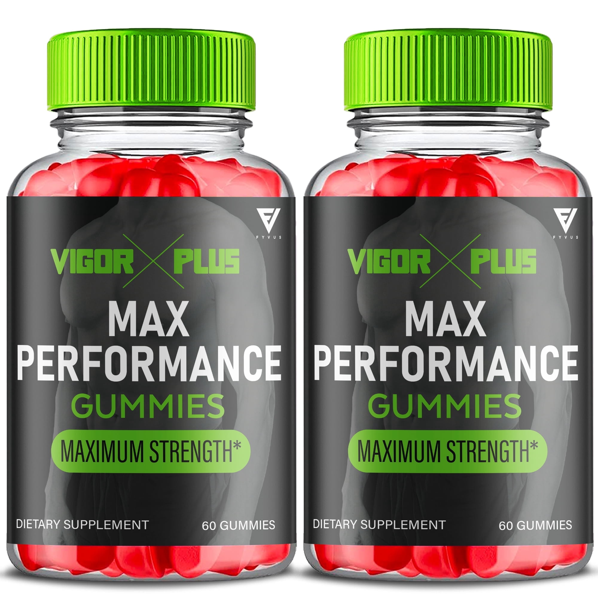 (2 Pack) Vigor Plus Gummies, Vigor Plus Gummies Maximum Strength for