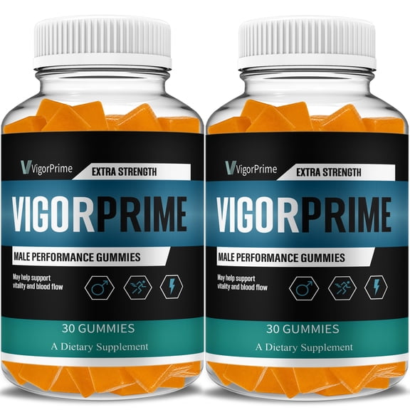 (2 Pack) Vigor Prime Gummies Prime Vigor XL Performance Supplement (2 Month Supply)