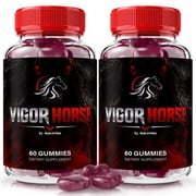 2 Pack VigorHorse   Gummies with a Natural Daily Blend for Energy & Wellness | Great-Tasting, Easy-to-Chew Vigor Horse Gummies 120 Gummies