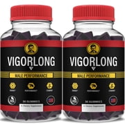 2 Pack VigorLong Performance Gummies, Vigor Long Max Support 2 Month Supply