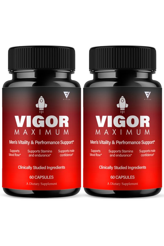 (2 Pack) VigorMaximum Advanced Male Support Supplement (120 Capsules)