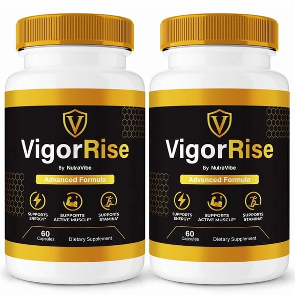 (2 Pack) VigorRise Original Vigor Rise Capsules with a Natural Daily Blend for Energy & Wellness | Clean, Gentle, Easy-to-Swallow Pills (120 Capsules)
