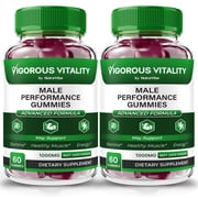 2 Pack Vigorous Vitality Gummies, VigorousVitality Gummy Performance Support, All Natural Supplement, Maximum Strength Formula Vitamin for Power, Gomitas Reviews 120 Gummies