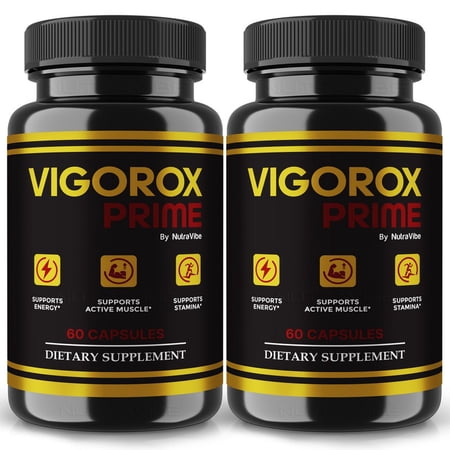 (2 Pack) Vigorox Prime – Original VigoroxPrime Capsules with a Natural Daily Blend for Wellness |Clean, Gentle, Easy-to-Swallow Pills (120 Capsules)