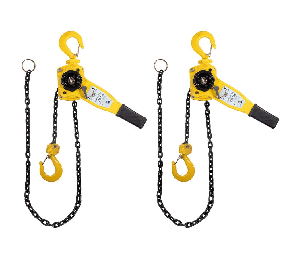 Rotation Rack Chain 2 Pack Viking Manual Lever Chain Hoist 3/4 Ton 1650 lbs 20' Lift 2 ...