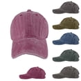 thumbnail image 1 of 2 Pack Vintage Baseball Cap for Men Adjustable Sun Protection Snapback Hats Mens Trendy Washed Solid Color Breathable Athletic Hiking Ponytail Ball Hat, 1 of 8