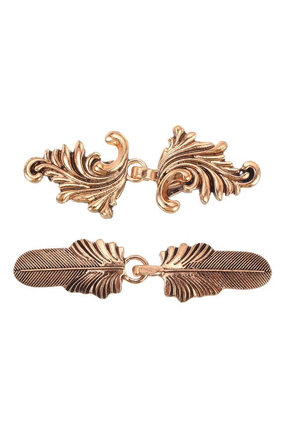 2 Pack Vintage Sweater Clips Cape Cloak Clasp Cardigan Clips for Women, Copper