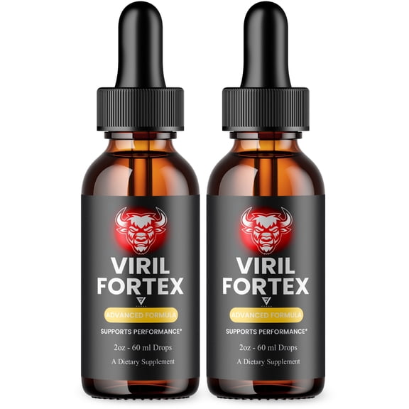 (2 Pack) Viril Fortex Men Performance Support, VirilFortex Supplement (4oz)