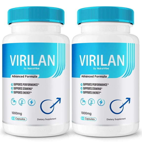 (2 Pack) Virilan - Original Virilan Capsules with a Natural Daily Blend for Wellness | Clean, Gentle, Easy-to-Swallow Pills (120 Capsules)
