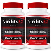 2 Pack VirilityX2   Original Virility X2 Capsules with a Natural Daily Blend for Energy & Wellness | Clean, Gentle, Easy-to-Swallow Pills 120 Capsules