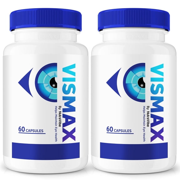 (2 Pack) VisMax Pills - Official Formula to Revive Eye Health, VisiMax Eye Vitamins, All Natural Herbal Supplement to Improve and Protect Eyesight, Vis Max Vision Support Reviews (120 Capsules)