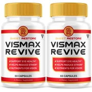 2 Pack VisMax Revive Advanced Overall Vision & Wellness Support 120 Capsules