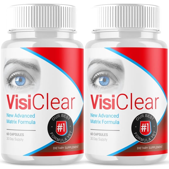 (2 Pack) VisiClear - New Advanced Revolutionary Eye Health Matrix Formula - Supports Healthy Vision - Supplement for Eyes Sight - 120 Capsules