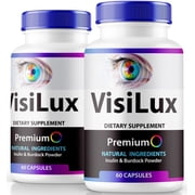 2 عبوة من حبوب VisiLux - فيتامينات الرؤية الرسمية لتعزيز صحة العين وعافيتها، حبوب دعم صحة العين الطبيعية بالكامل، مكمل ممتاز لرؤية واضحة، مراجعة كبسولة VisiLux 120 كبسولة