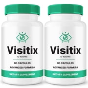 2 Pack Visitix Capsules   Daily Eye Care with Original Blend to Support Visual Wellness, Eye Comfort & Vision | Just 2 Gentle, Easy-to-Swallow Pills 120 Capsules