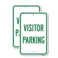 thumbnail image 1 of (2 Pack) Visitor Parking | 18" X 24" Heavy-Gauge Aluminum Sign | Rust Free Aluminum, Weather Resistant, Waterproof, Fade Resistant, 2 Pre-drilled Holes, 1 of 4