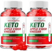 2 Pack Vita Keto Fuel ACV Gummies - Advanced Formula Vita Fuel Keto + ACV Gummies Apple Cider Vinegar Vita Keto Fuel ACV Dietary Supplement Reviews Men Women 120 Gummies
