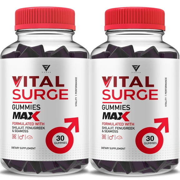 (2 Pack) Vital Surge Max Gummies VitalSurge Max Supplement (2 Month Supply)