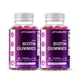 thumbnail image 1 of 2 Pack - Vitamatic Biotin Gummies 10,000 mcg for Stronger Hair, Skin & Nails - 60 Vegan Gummies - Vitamin B7 (Total 120 Count), 1 of 10