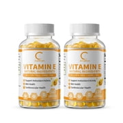 2 PackVitamin E Capsules,1000 IU Mixed Tocopherols, Antioxidant Protection & Immunity Boost Supplement, 120 Softgels