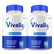 2 Pack Vivalis, Maximum Strength Vivalis Pills High Potency Formula Peak Performance for Men 2 Month Supply