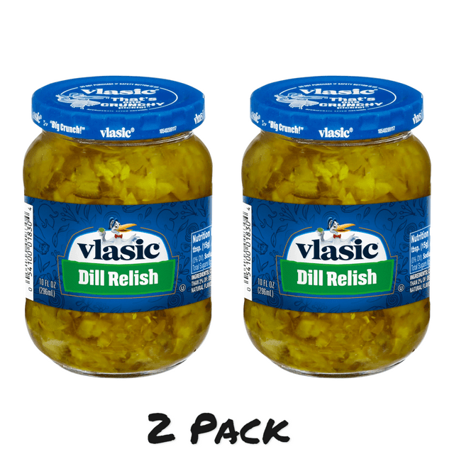 ( 2 Pack )  Vlasic Kosher Dill Pickle Relish, 10 oz