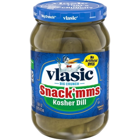 2 Pack - Vlasic Snack'mms Kosher Dill - 16 oz Packaging may vary