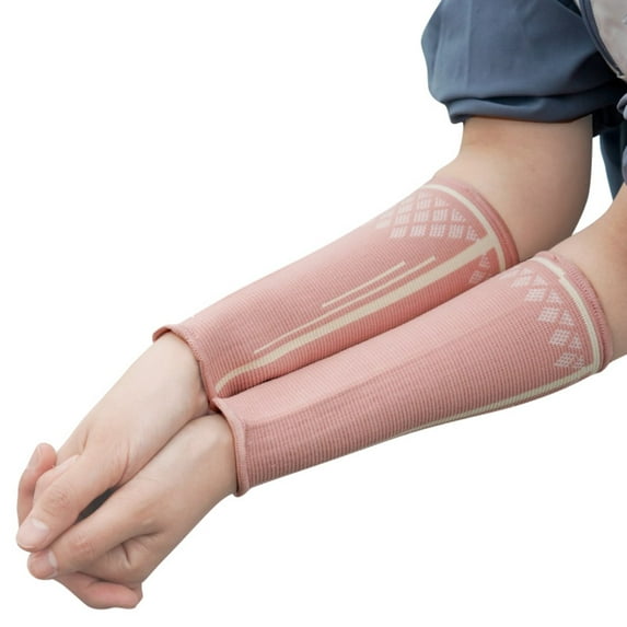 2 Pack Volleyball Compression Sleeves Volleyball Arm Sleeves Forearm Sleeve Arm Guards for Men Women Teens Youth, 8 inch