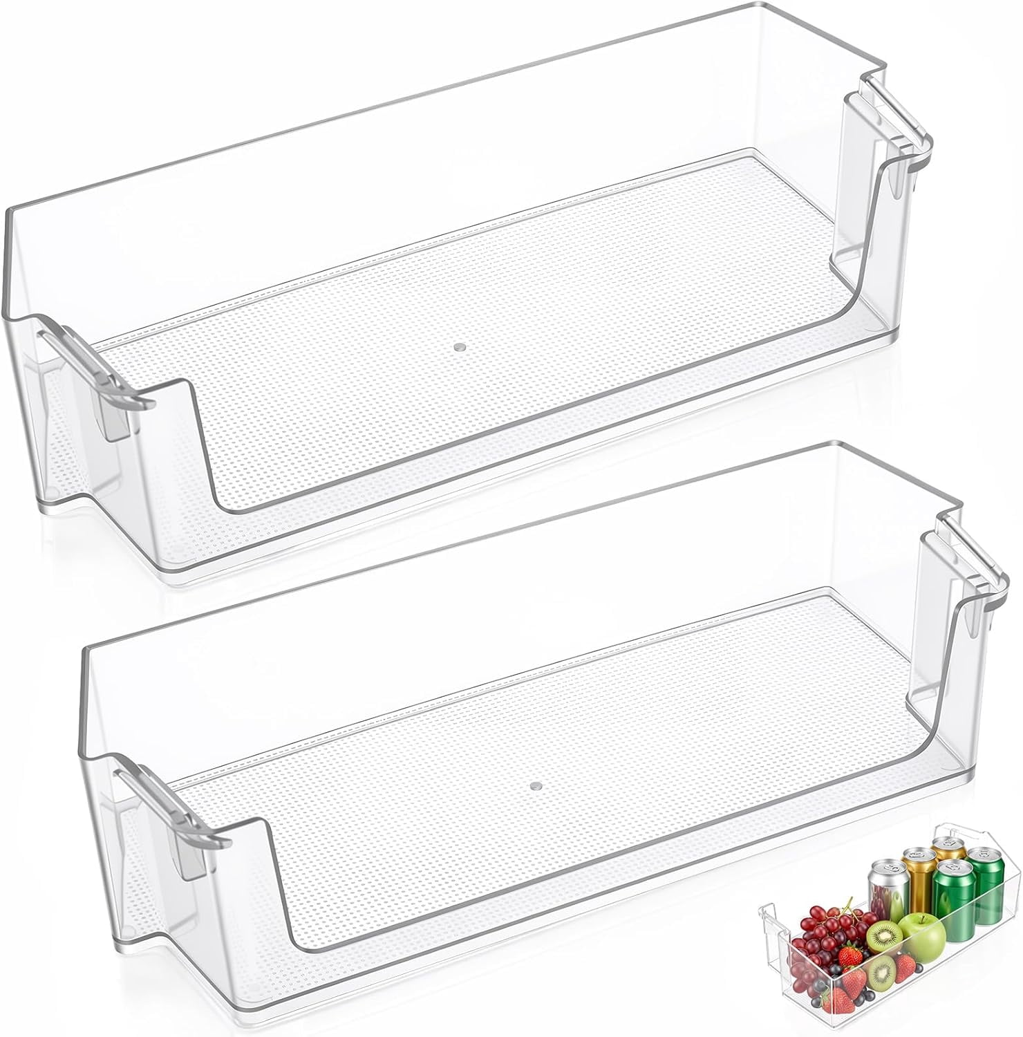2 Pack W10900538 W11239961 Refrigerator Door Shelf Bin Replacement for Ap6333410 4591452 Ps12578777 Compatible with Wrs325sdh Wrs311sdh Fridge Door Shelves