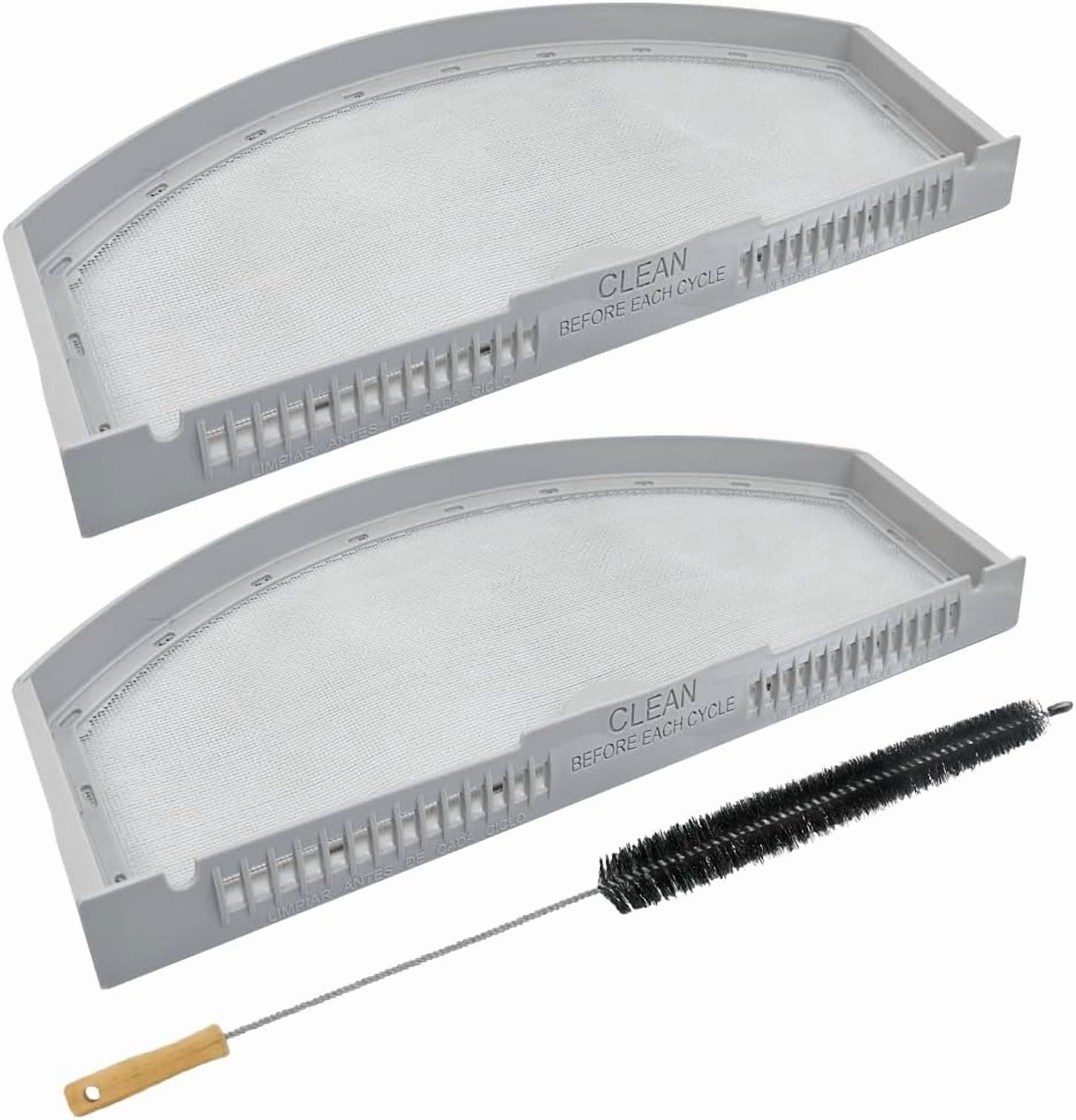 2 Pack WE03X23881 Stainless Steel Dryer Lint Filter Replacement Compatible with GE/Hotpoint GTD42EASJ2WW GTD33EASK0WW GTX22EASK0WW GTD65GBSJ3WS Screen Trap,Replaces AP6031713 PS11763056