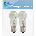 thumbnail image 1 of 2-Pack WE05X20431 Dryer Light Bulb Replacement for General Electric DBXR300GG2WS Dryer - Compatible with WE4M305 Dryer Drum Light Bulb, 1 of 3
