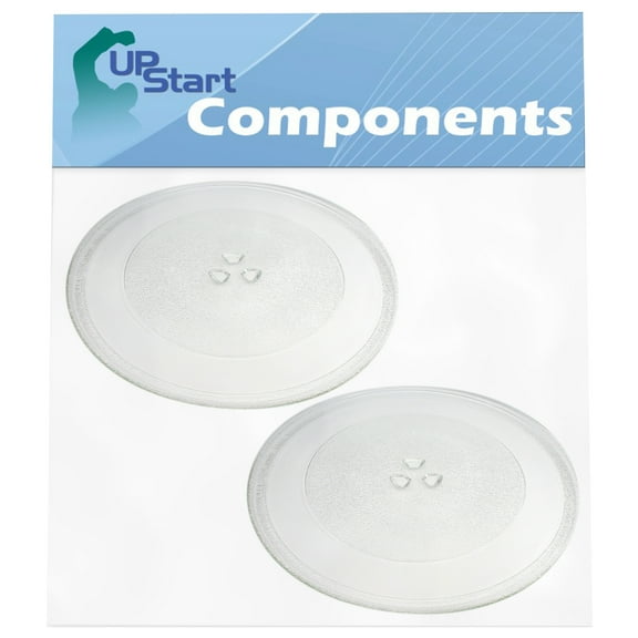 2 Pack WP8172138 Microwave Glass Turntable Plate Replacement for Jenn Air Jmc8130dds, Maytag Mmv1153aaw, Maytag Mmv5156aas, Jenn Air Jmc8127dds, Maytag Mmv5156aaw, Whirlpool Mh6130xeq1, Mmv1153aab