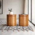 thumbnail image 1 of 2-Pack Walker Edison Modern Solid Oak Wood Side Tables, Medium Brown Oak, 1 of 5