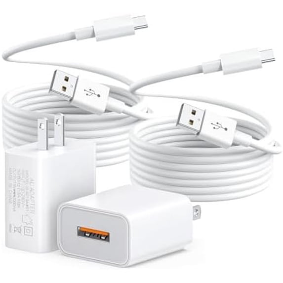 2-Pack Wall Charger with USB-C for Duo Cam Pan, Cam Pan v4 Camera ...