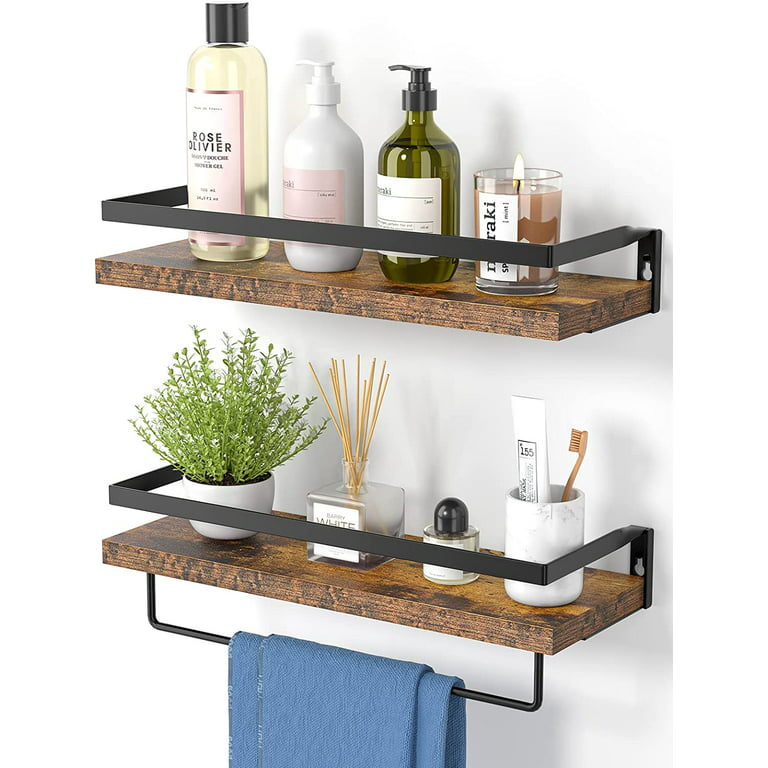 Rustic Wood Floating Shelves. Bathroom Floating Shelf. Kitchen