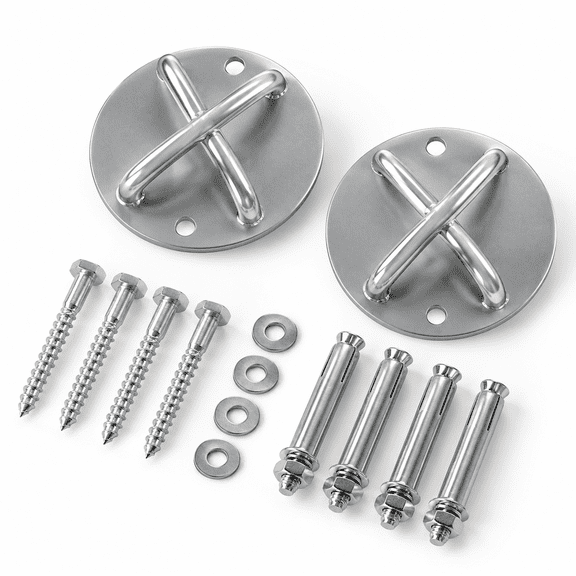 2 Pack Wall Mount Ceiling Anchor Brackets For Suspension Straps Strength Systems
